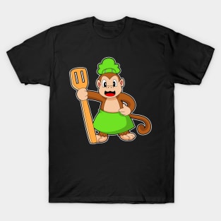 Monkey Cook Spatula T-Shirt